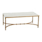 Everly Quinn Deverell Marble Top Coffee Table EC1101 FFE-795