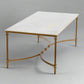 Everly Quinn Deverell Marble Top Coffee Table EC1101 FFE-795