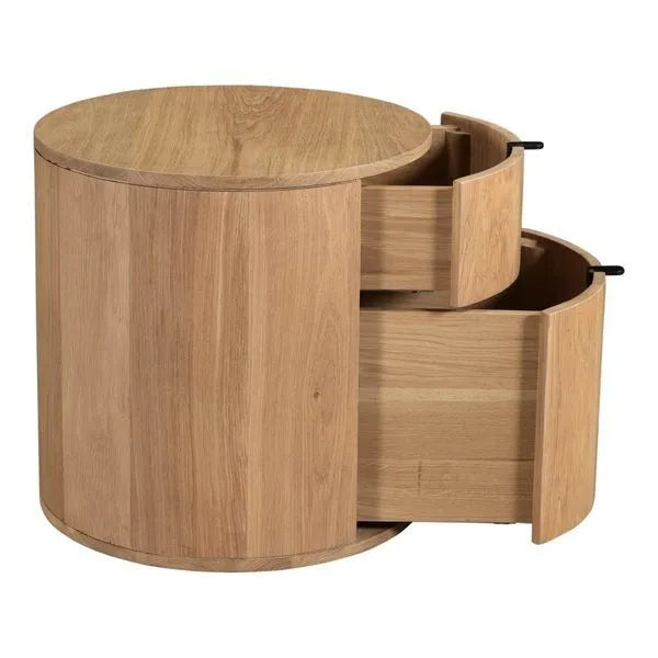Pair (2) Moes Home Theo Two Drawer Nightstands FFE-1441