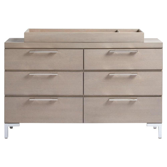 Universal Furniture Brian Modern Classic Grey 6 Drawer Wood Dresser MB1-58