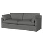 Cisco Home Louis Modern Classic Molino Ash Grey Cotton Slipcovered Sofa - 90''W MB1-4