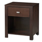 Modus Riva One Drawer Nightstand in Chocolate Brown 4 FFE-1476