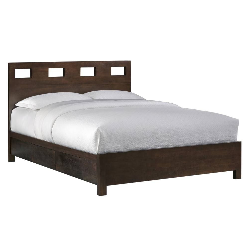 Modus Riva King-size Platform Storage Bed in Chocolate Brown 2 FFE-1479