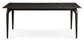 Modus Nicoya Stone Top Rectangular Dining Table in Black Stone & Black Metal FFE-1504