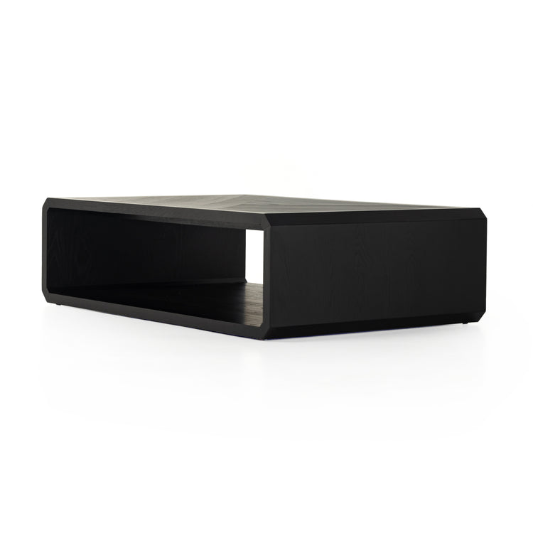 Four Hands Caspian Coffee Table - Black Ash FFE-1588