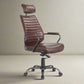 Moes Home Collection Executive Office Chair Dark Brown Leather FFE258-380