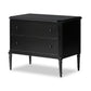 Four Hands 2 Drawer Black Lendon Nightstand FFE-1444