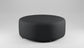 The Inside Havenly Pavement Luxe Linen Round Cocktail Black Ottoman FFE-818