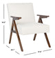 Safavieh Emyr Mid Century White Arm Chair (2 Avail) FFE-1055