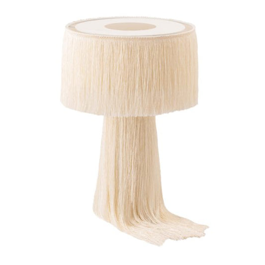 TOV Furniture Atolla Cream Beige Tassel Textured Table Lamp FFE-1073