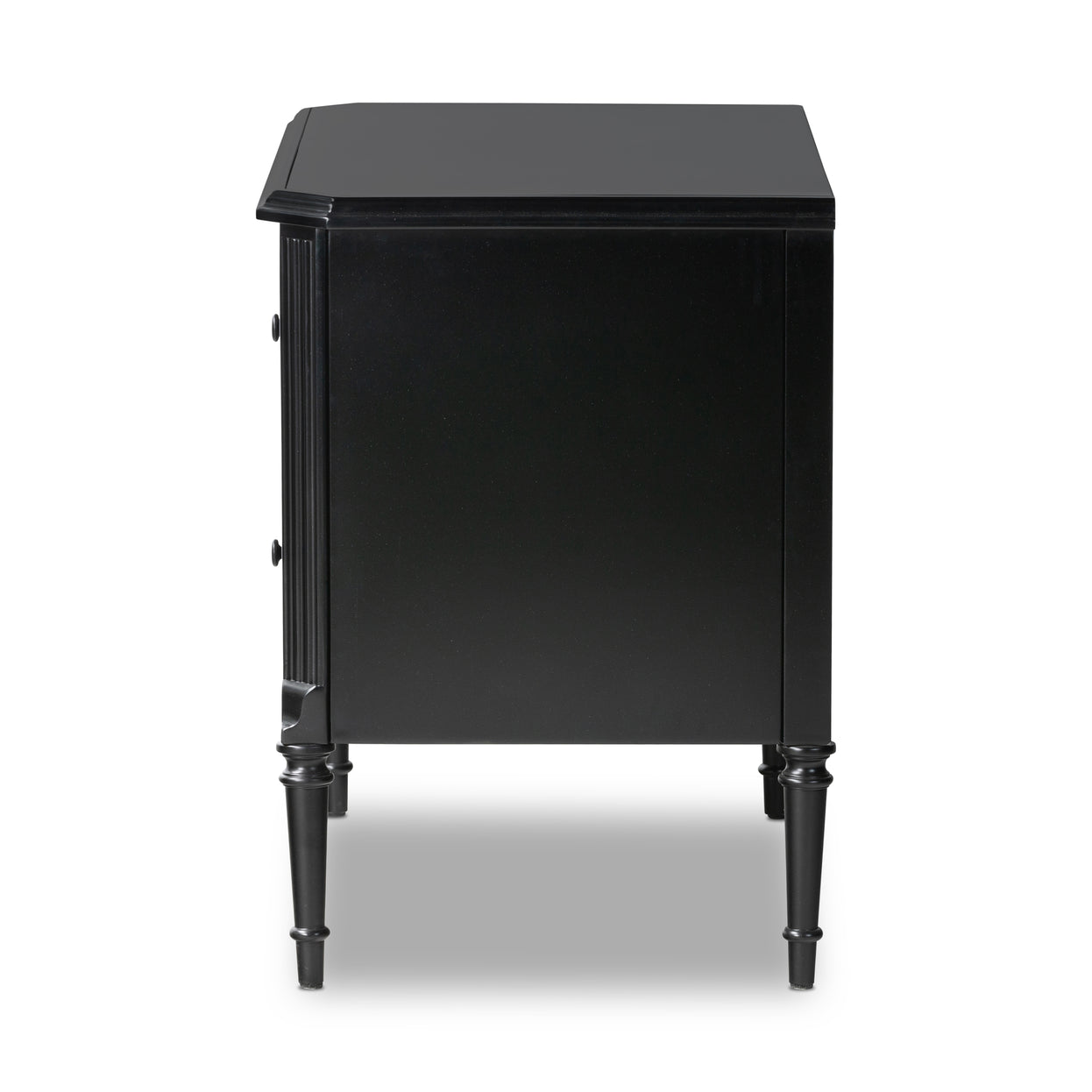 Four Hands 2 Drawer Black Lendon Nightstand FFE-1444