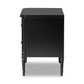Four Hands 2 Drawer Black Lendon Nightstand FFE-1444