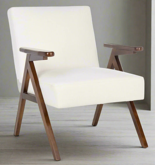 Safavieh Emyr Mid Century White Arm Chair (2 Avail) FFE-1055