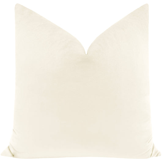 Little Design Company Melrose Velvet Bone 20" X 20" Pillow FFE-1114