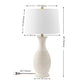 Safavieh Bone White Bentlee Polyresin Table Lamp Set of 2 FFE-1459