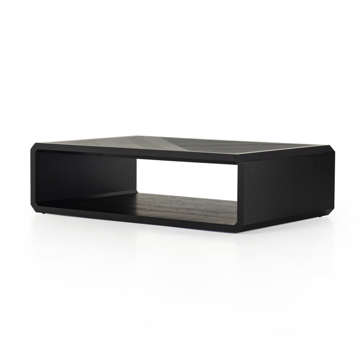 Four Hands Caspian Coffee Table - Black Ash FFE-1588