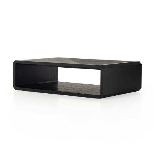 Four Hands Caspian Coffee Table - Black Ash FFE-1588