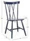 2 Pair (4 Chairs) Friar Dining Chair - Navy - Safavieh FFE-1427