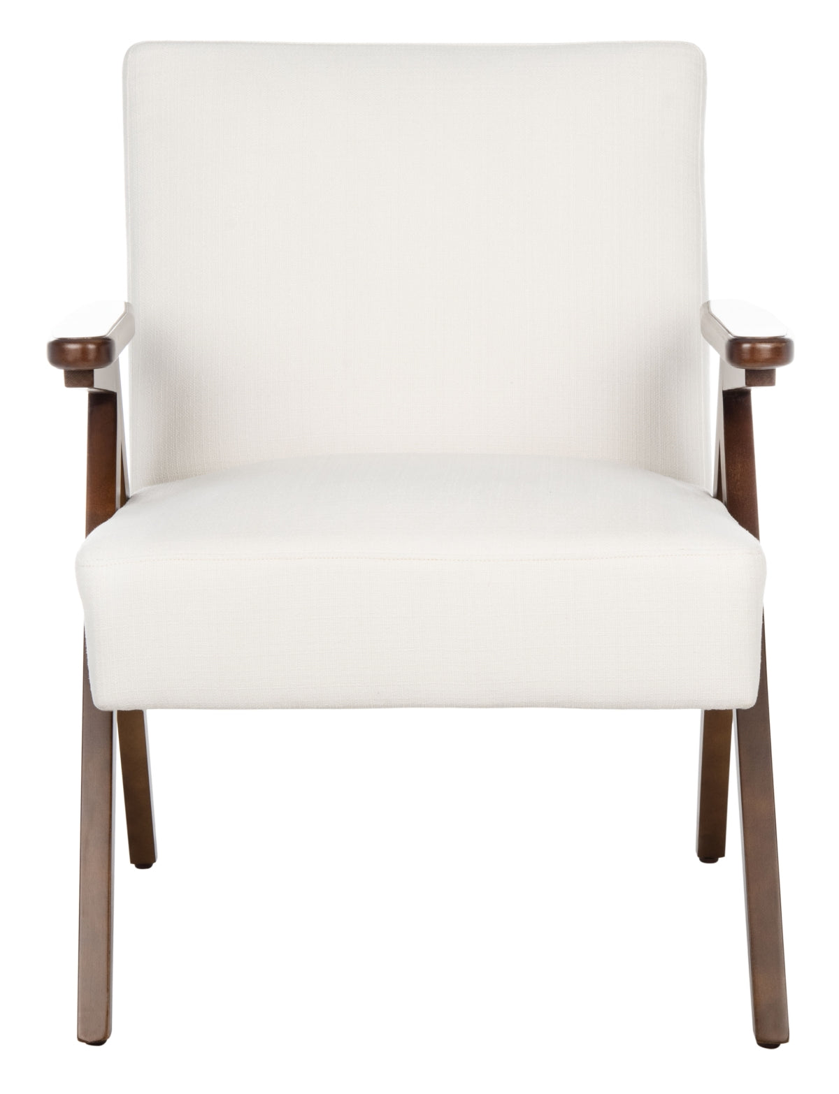 Safavieh Emyr Mid Century White Arm Chair (2 Avail) FFE-1055