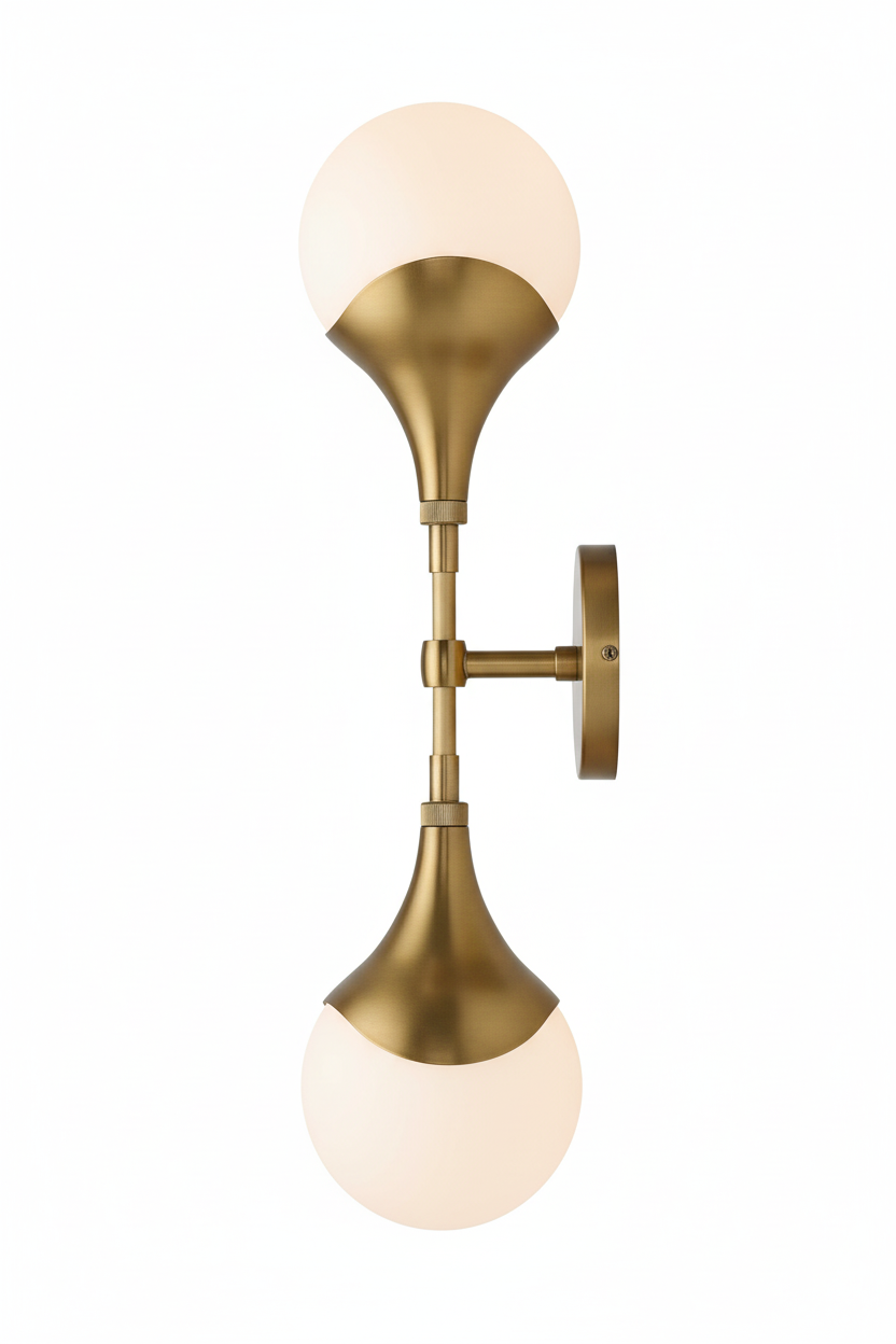 Pair (2) AH Brass Augustus Sconces  FFW-1274