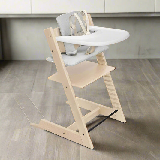 Stokke Tripp Trapp High Chair and Newborn Set with Tray Natural FFE258-352