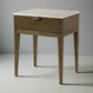 Theodore Alexander Catalina Grey Faux Stone Earth Brown Oak Nightstand (2 Avail) MB1-6