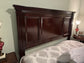 King Wood Dark Cherry Panel Headboard & Footboard AA230-1