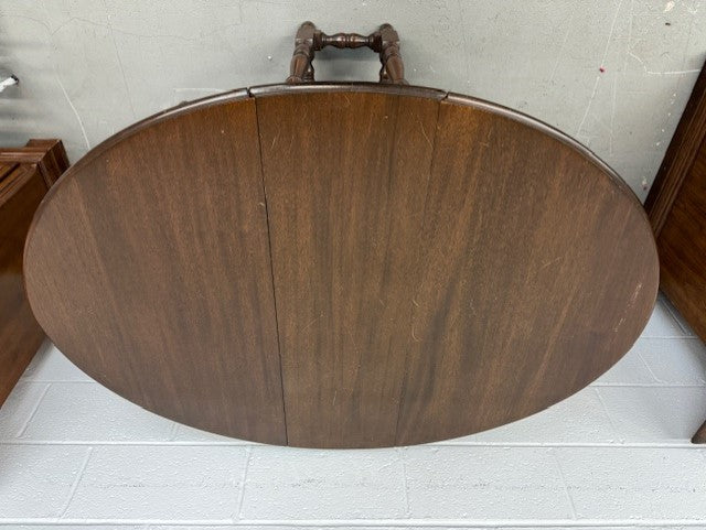 Vintage Drop Leaf Gate Leg Wood Dining Table EK221-95