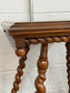 Antique Merklen Borthers Victorian Center Table w Barley Twisted Legs & Claw Feet EK221-107