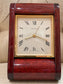 Vintage Antique Asprey Swiss Quartz Rosewood Case Folding Travel Watch Clock