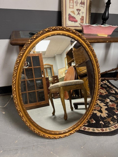 Gold Ornate Oval Framed Mirror EK221-113