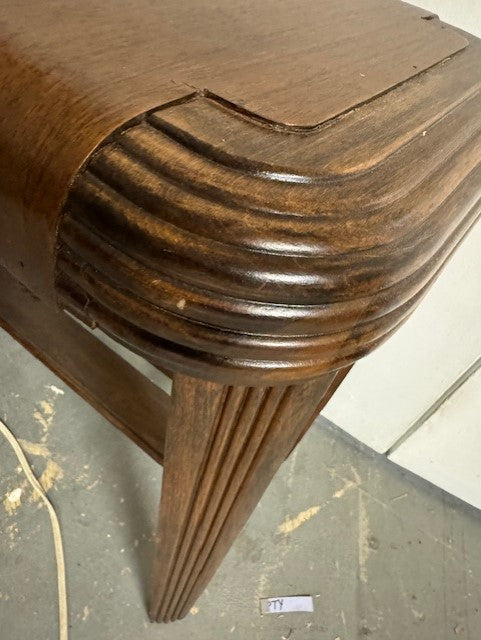 Art Deco Waterfall Wood Stool Bench Table EK221-123