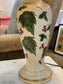 Pair of Hand Painted Cherries Table Lamp Vases EK221-132
