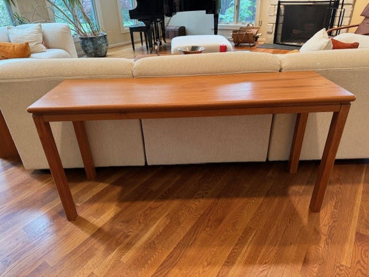 Mid Century Modern Danish Floating Top Console Table KV232-1