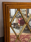 Vintage Gilded Harlequin Bamboo Framed Gold Large Mirror EK221-185