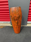 Antique Carved & Polychrome Painted African Conga Drum Vase JD235-6