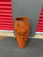 Antique Carved & Polychrome Painted African Conga Drum Vase JD235-6