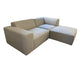Simpli Home Pale Grey Rex 3 pc Love Seat & Ottoman FFE-771