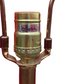 Stiffel Brass Tall Table Lamp w Pleated Shade JW169-6
