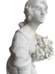 French Bisque Porcelain Sculpture Moreau Woman w Basket JW169-10