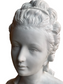 French Louis XV Parian Bisquit Sculpture Bust of Marie Antoinette Lemoyne JW169-12