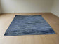 HomeRoots 7' Square Blue Square Non Skid Indoor Outdoor Area Rug FFE258-343