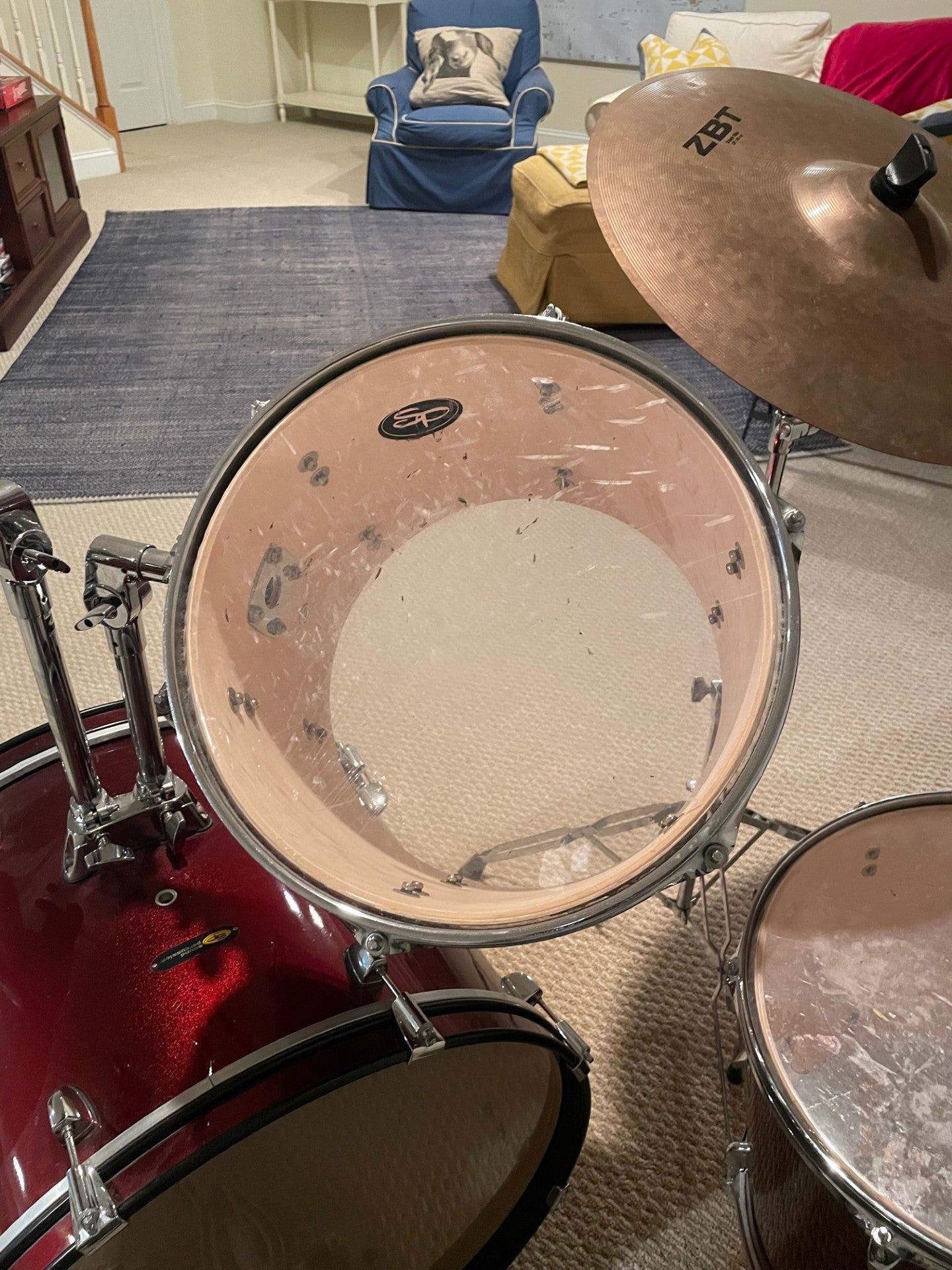 Sound Percussion SP Drum Set w ZBT Zildjian Cymbals AF215-1
