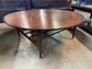 Mid Century Modern Scandinavian Round Coffee Table w Inlay EK221-5