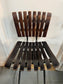 Arthur Umanoff Style Mid Century Wood and Metal Barstool EK221-6
