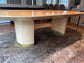 Rare Mid Century Karl Springer Large Lacquered Goat Skin Dining Table LG223-2