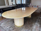Rare Mid Century Karl Springer Large Lacquered Goat Skin Dining Table LG223-2
