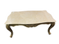 French Gilded Coffee Table w Faux Marble Top DS227-15