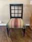 Set of 8 Striped Upholstered Dining Chairs LG223-27