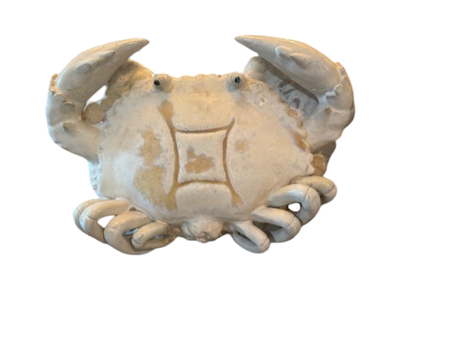 Pair of Vintage Glazed Pottery Crab Lamps SH265-10